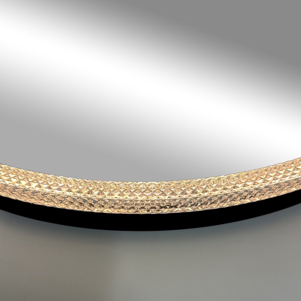 Reflections Collection LED Mirror, Matte Black. Picture 2
