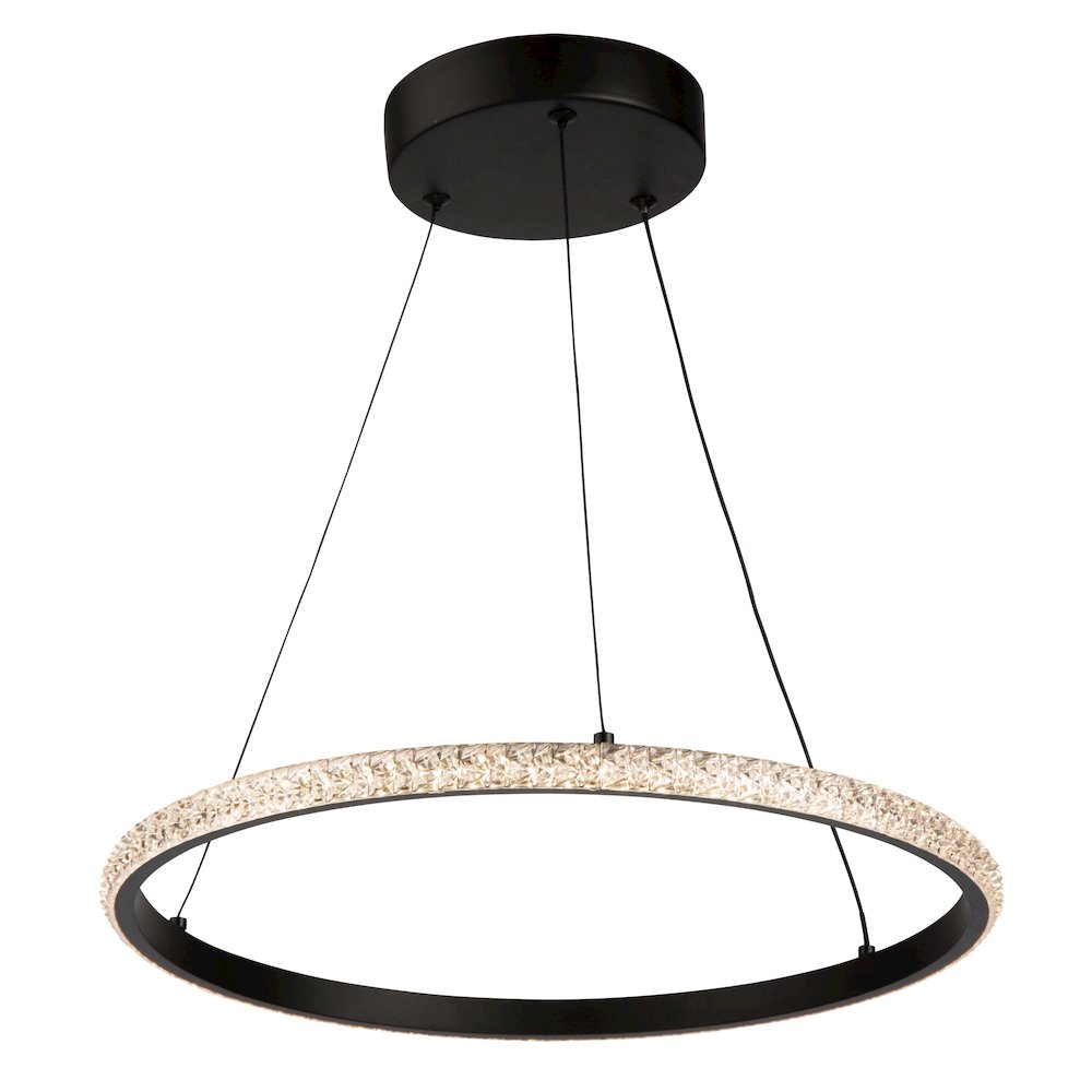 Nova 24W LED Pendant Black. Picture 1