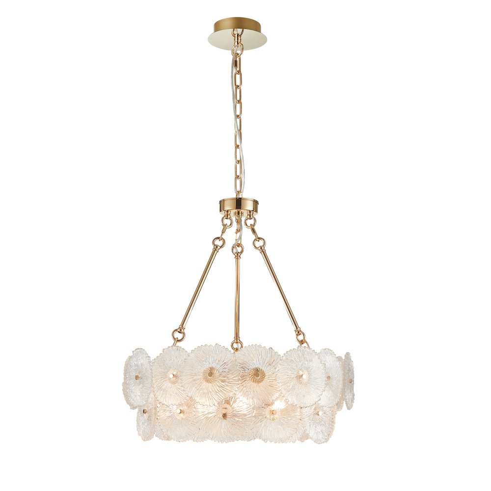 Bloom Collection 15Light Chandelier Brass. Picture 1