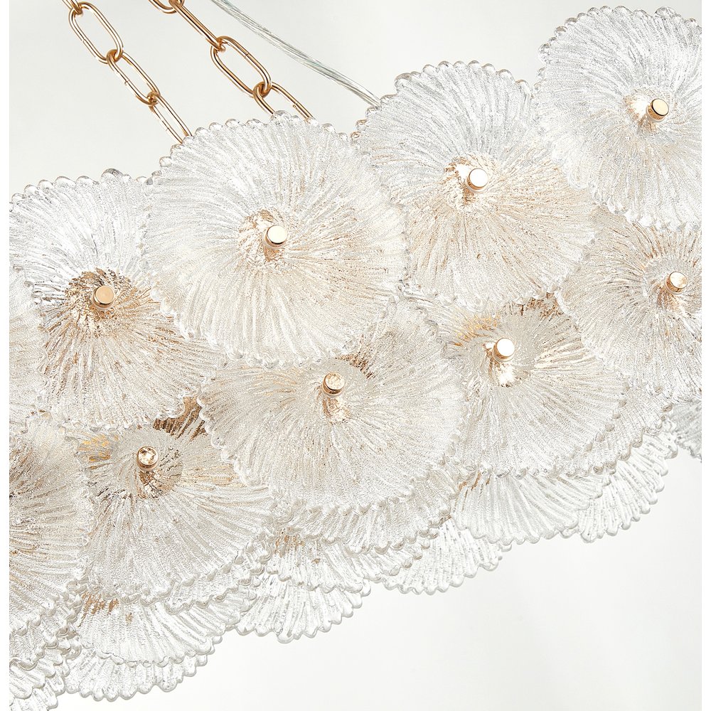 Bloom Collection 18Light 47.25" Chandelier Brass. Picture 4