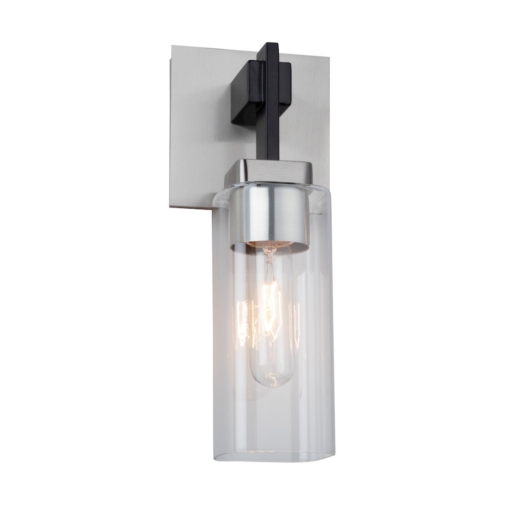 Arlington Collection 1Light Bathroom Sconce Satin Nickel. Picture 4