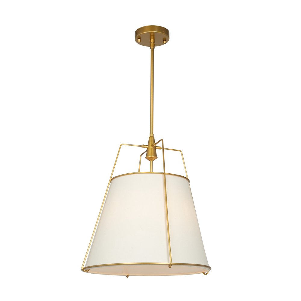 Pullman Collection 3Light Pendant Brass. Picture 1