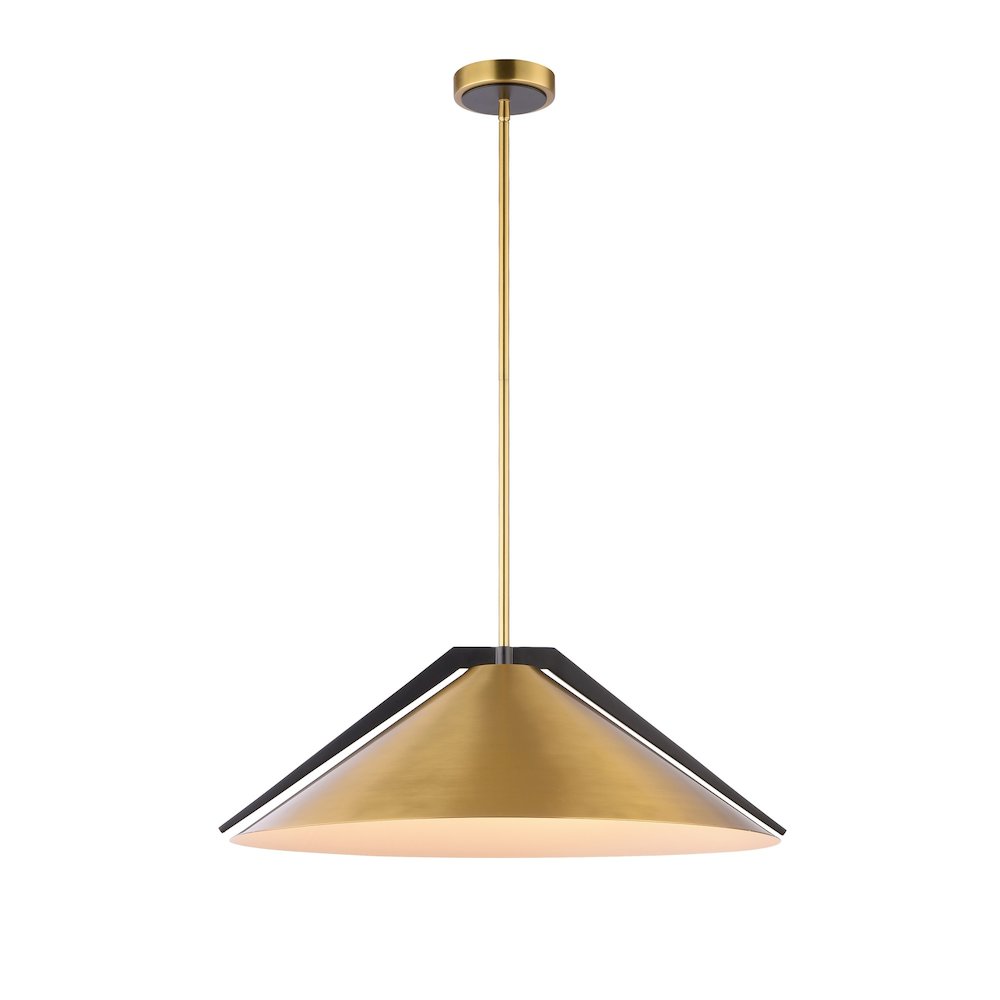 Baltic Collection 3Light Pendant Brass and black. Picture 1