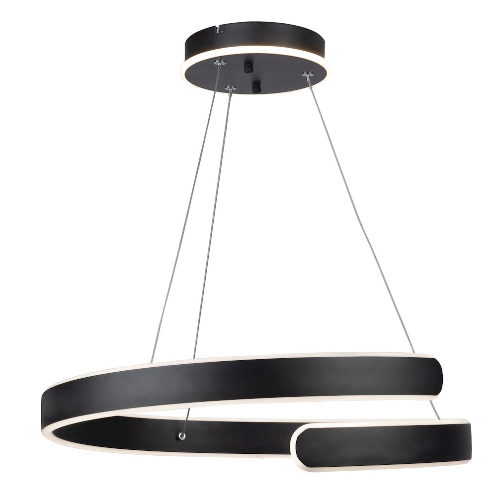 Sirius Collection Integrated LED Chandelier, Black. Picture 1