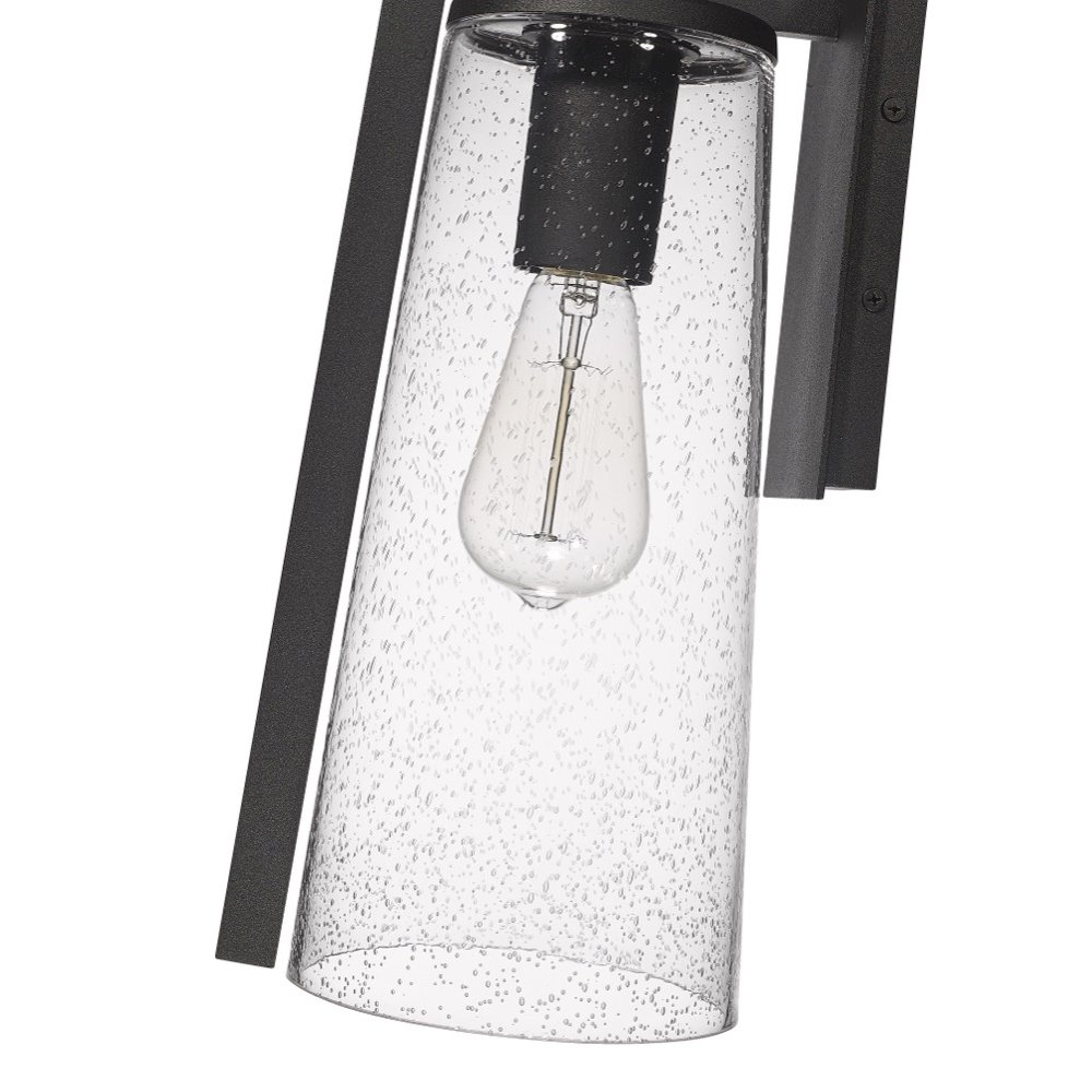 Portofino Collection Outdoor Wall Sconce, Black. Picture 3