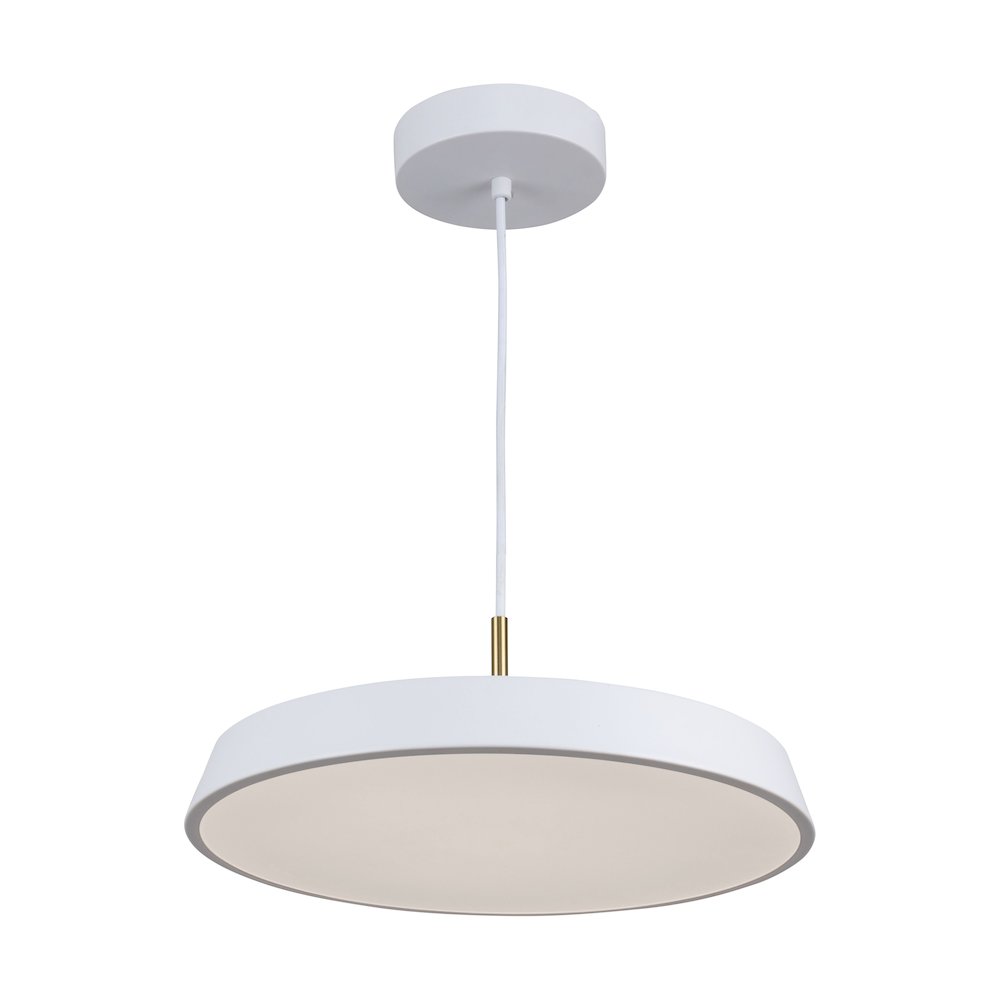 Lexi Collection 1Light 16" Pendant White. Picture 1