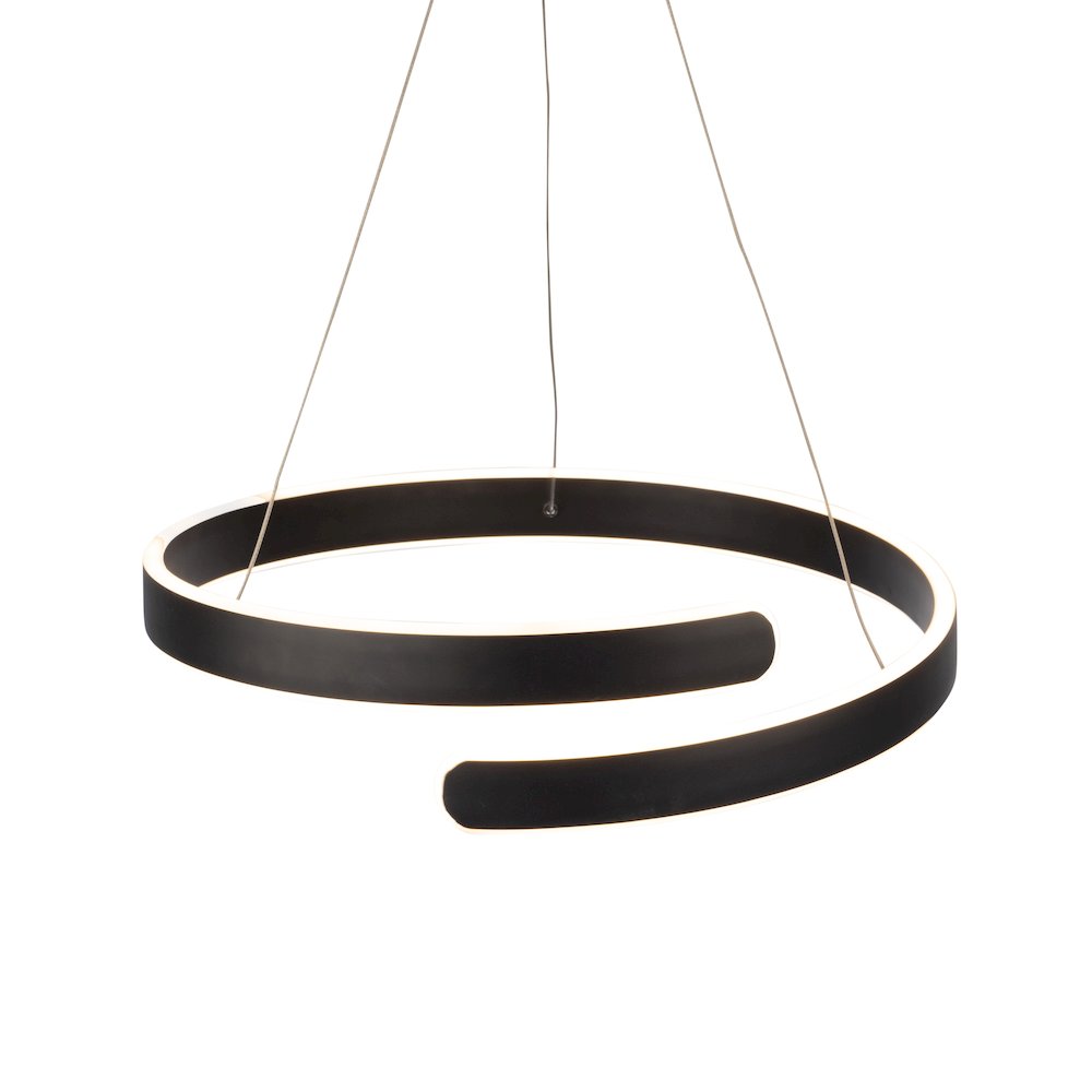 Sirius Collection Integrated LED Chandelier, Black. Picture 5