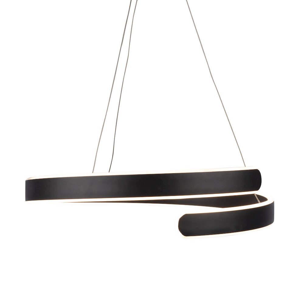 Sirius Collection Integrated LED Chandelier, Black. Picture 4