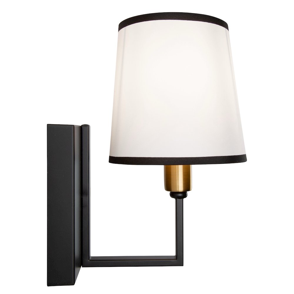 Coco 1 Light Sconce Black and Gold. Picture 3