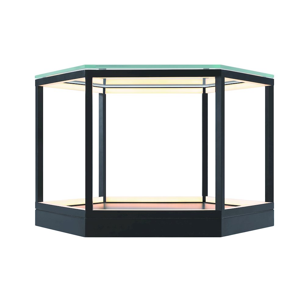 Tavola 9W LED Hexagon Table Black. Picture 1