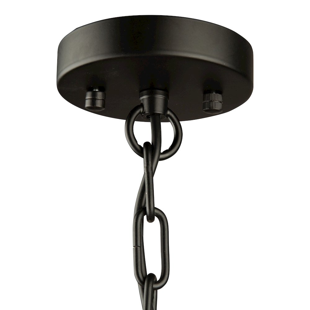 Coco 3 Light Chandelier Black and Gold. Picture 7