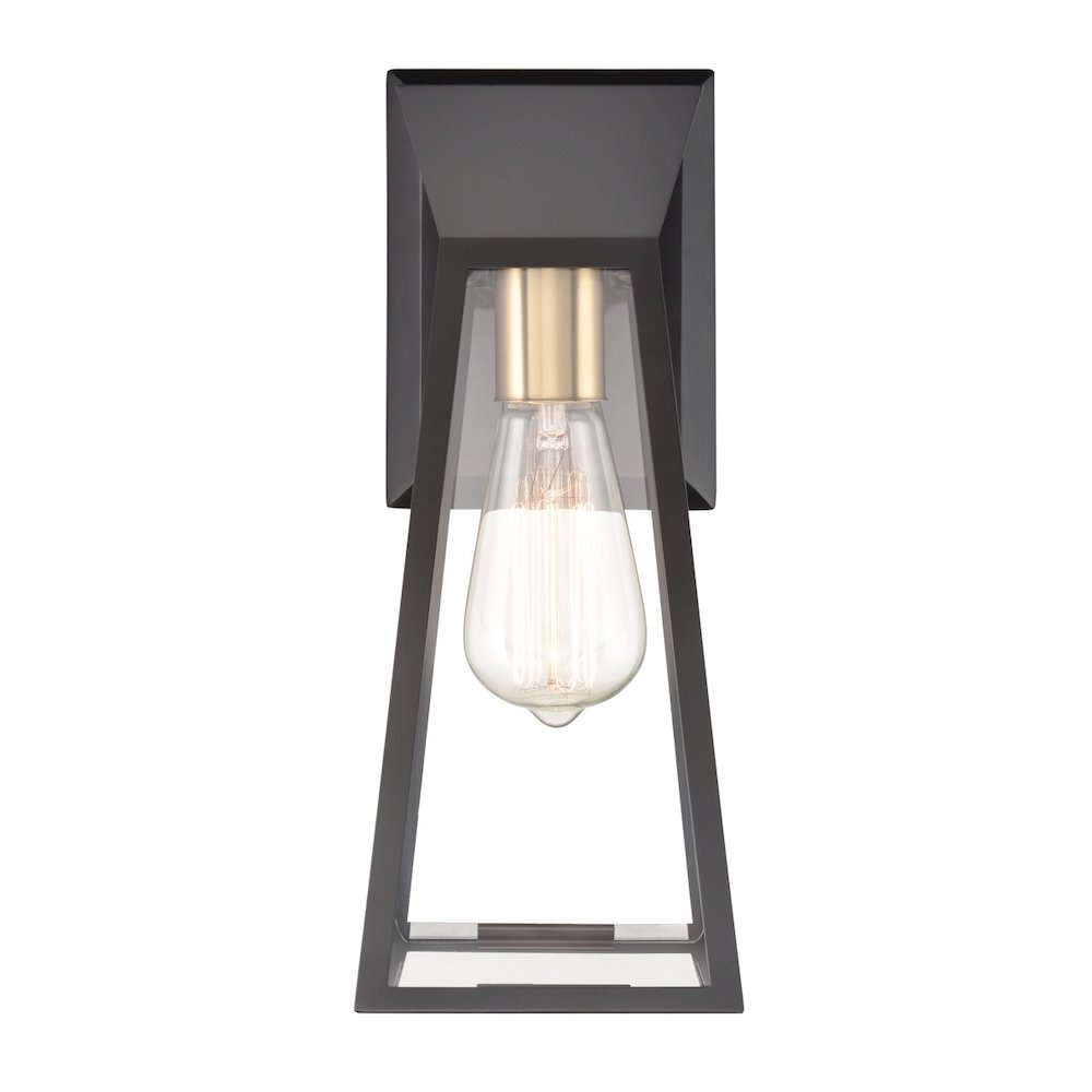 Lucian Wall Sconce Black and Brushed Brass. Picture 4