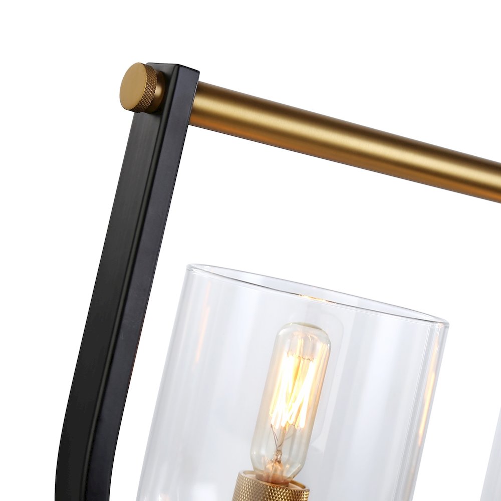 Cheshire Collection 5Light Island Light, Black & Brass. Picture 4