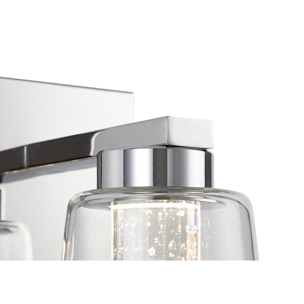 Dalton Collection 1Light Bathroom Sconce Chrome. Picture 7