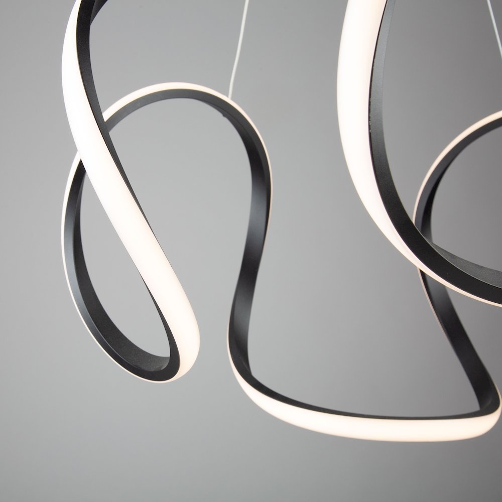 Mira 40W LED Pendant Black. Picture 6