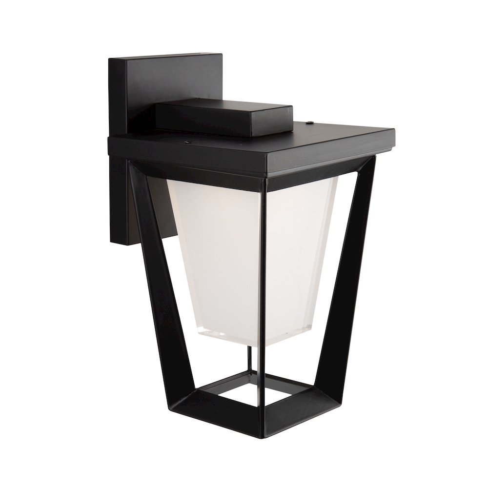 Waterbury 10W LED Outdoor Wall Light Black. Picture 3