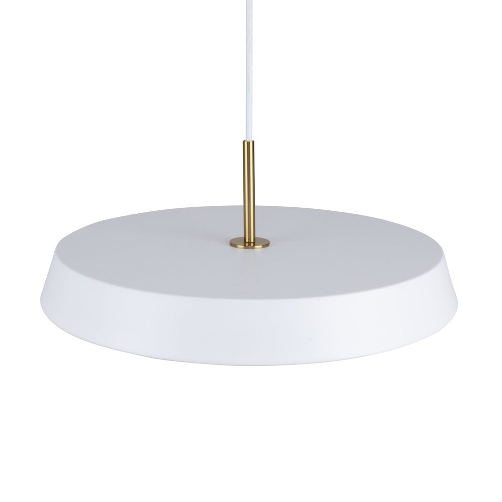 Lexi Collection 1Light 16" Pendant White. Picture 6