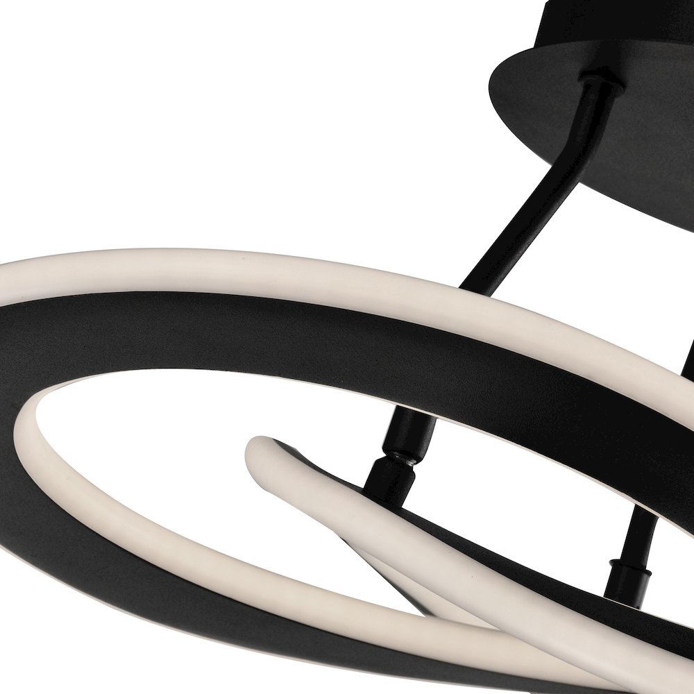 Wave 24W LED SemiFlush Mount. Picture 4