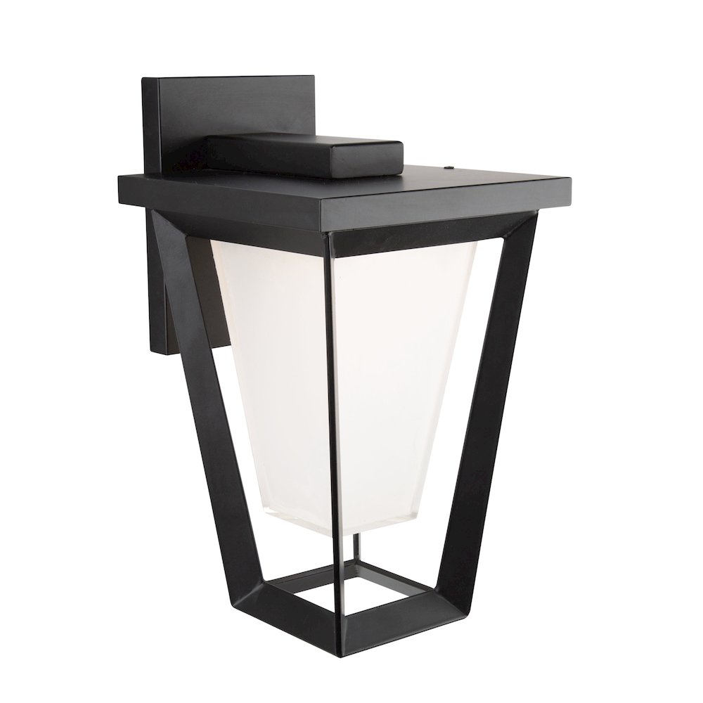 Waterbury 15W LED Outdoor Wall Light Black. Picture 4