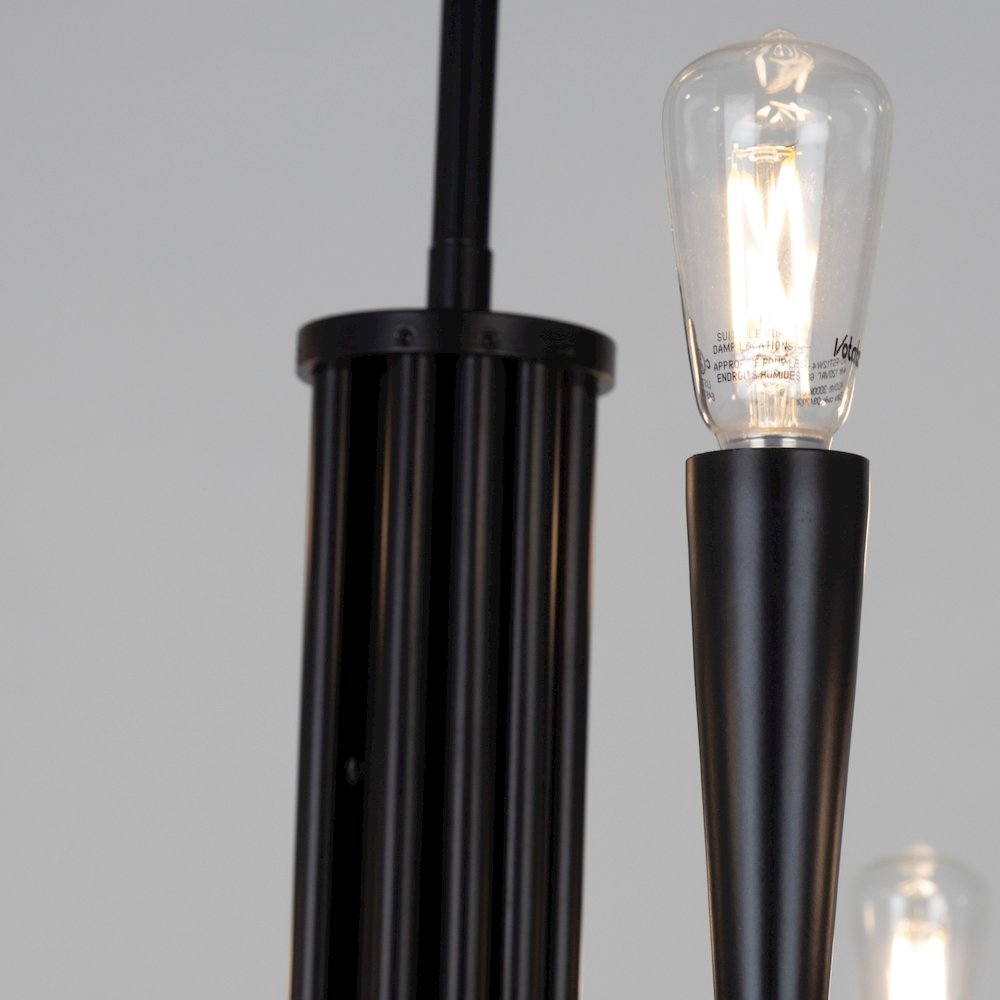 Bronte Collection 9Light Chandelier Black. Picture 4
