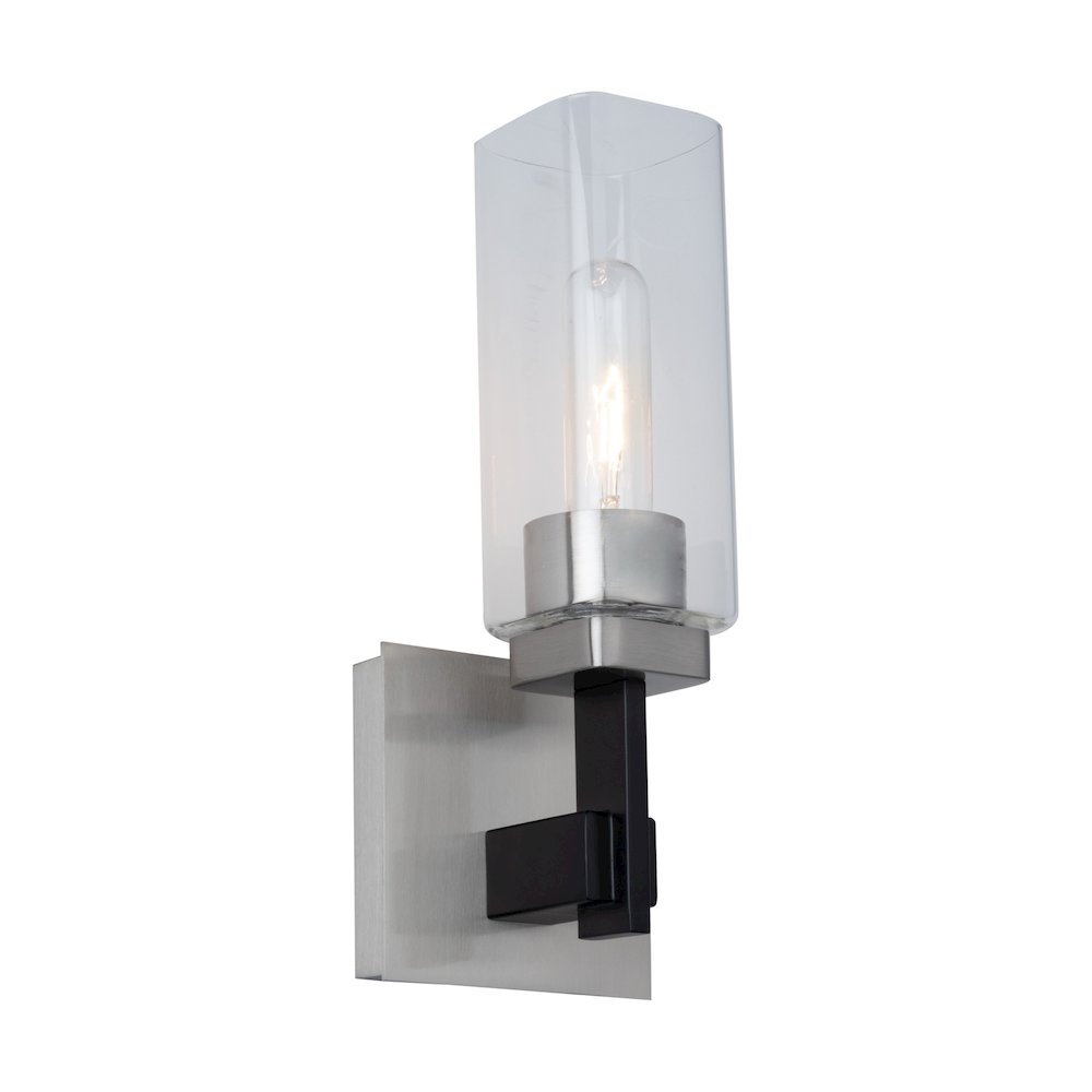 Arlington Collection 1Light Bathroom Sconce Satin Nickel. Picture 1