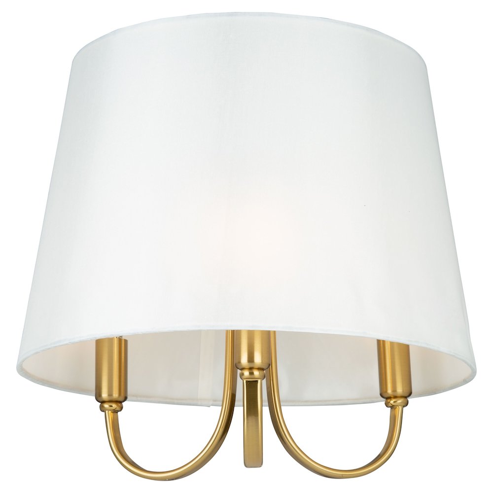 Rhythm 3 Light SemiFlush Mount Brushed Gold. Picture 1