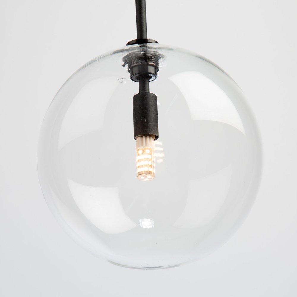 Pinpoint 1 Light Pendant Black. Picture 6