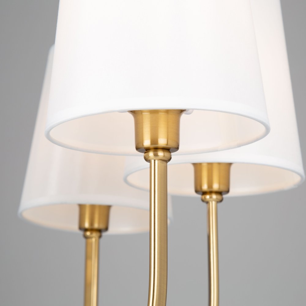 Rhythm 5 Light Chandelier Brushed Gold. Picture 8