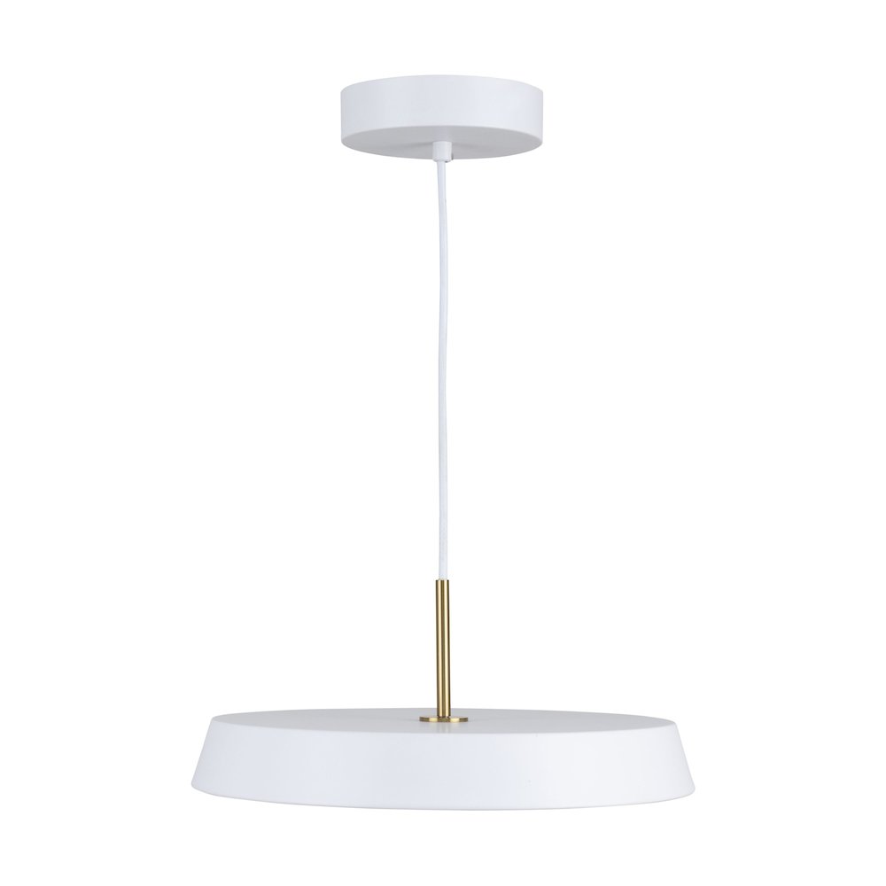 Lexi Collection 1Light 12" Pendant White. Picture 3