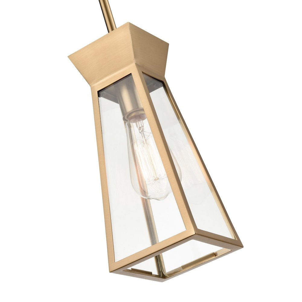 Lucian Single Pendant Brushed Brass. Picture 4