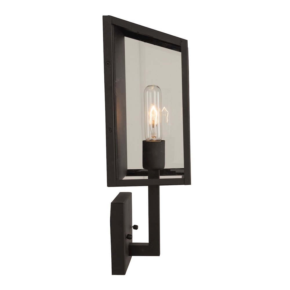 Sonesta Collection 1Light Exterior Wall Light, Black. Picture 2