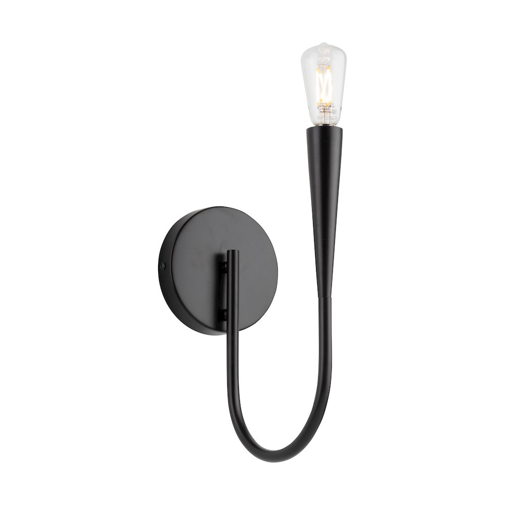 Bronte Collection 1Light Sconce Black. Picture 2