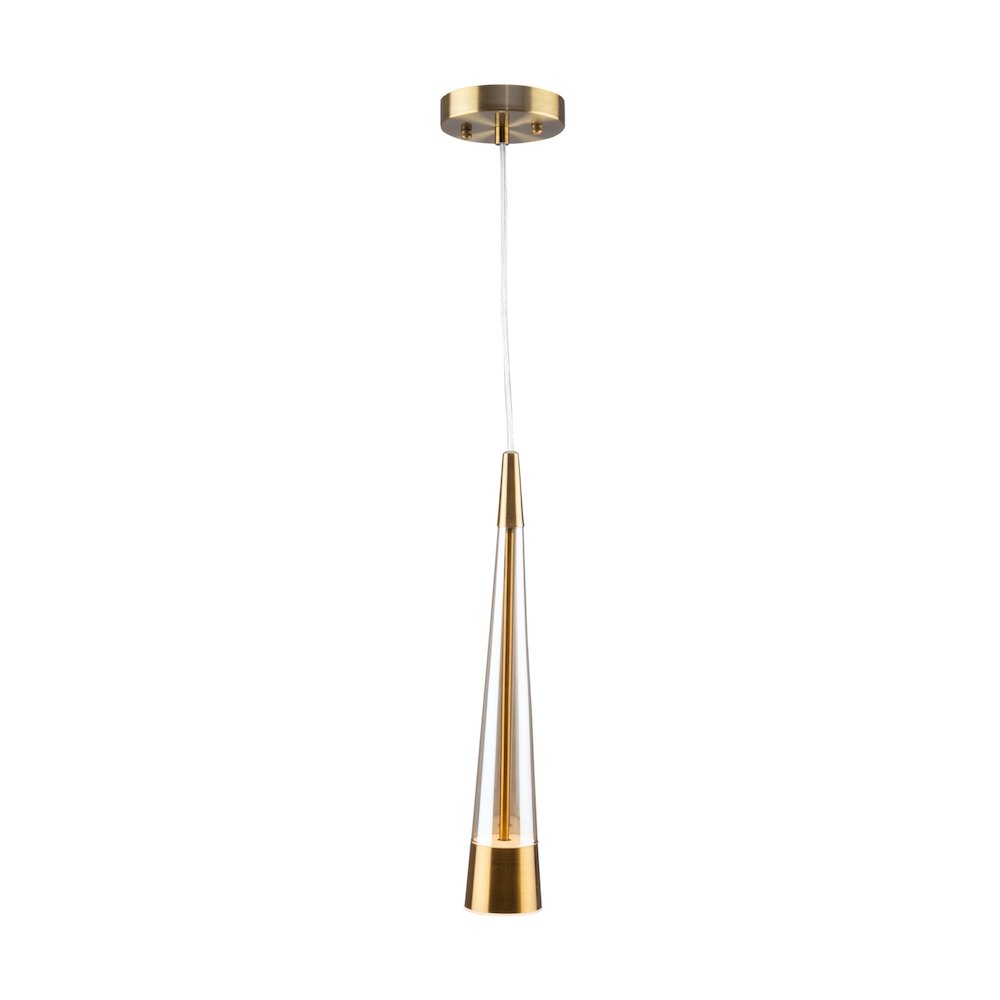 Sunnyvale Collection 1Light Pendant Brass. Picture 3