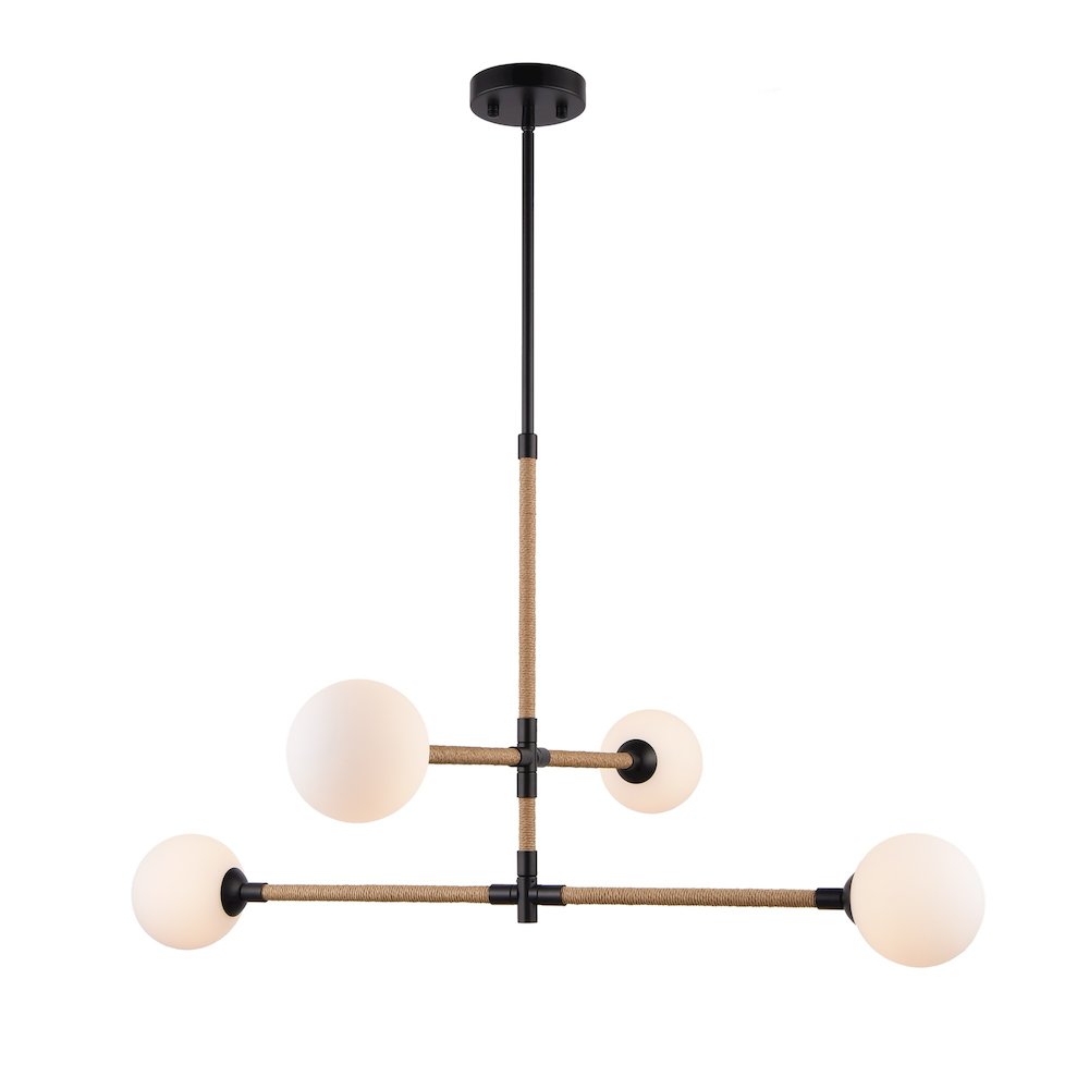 Capilano Collection 4Light Chandelier Black. Picture 7