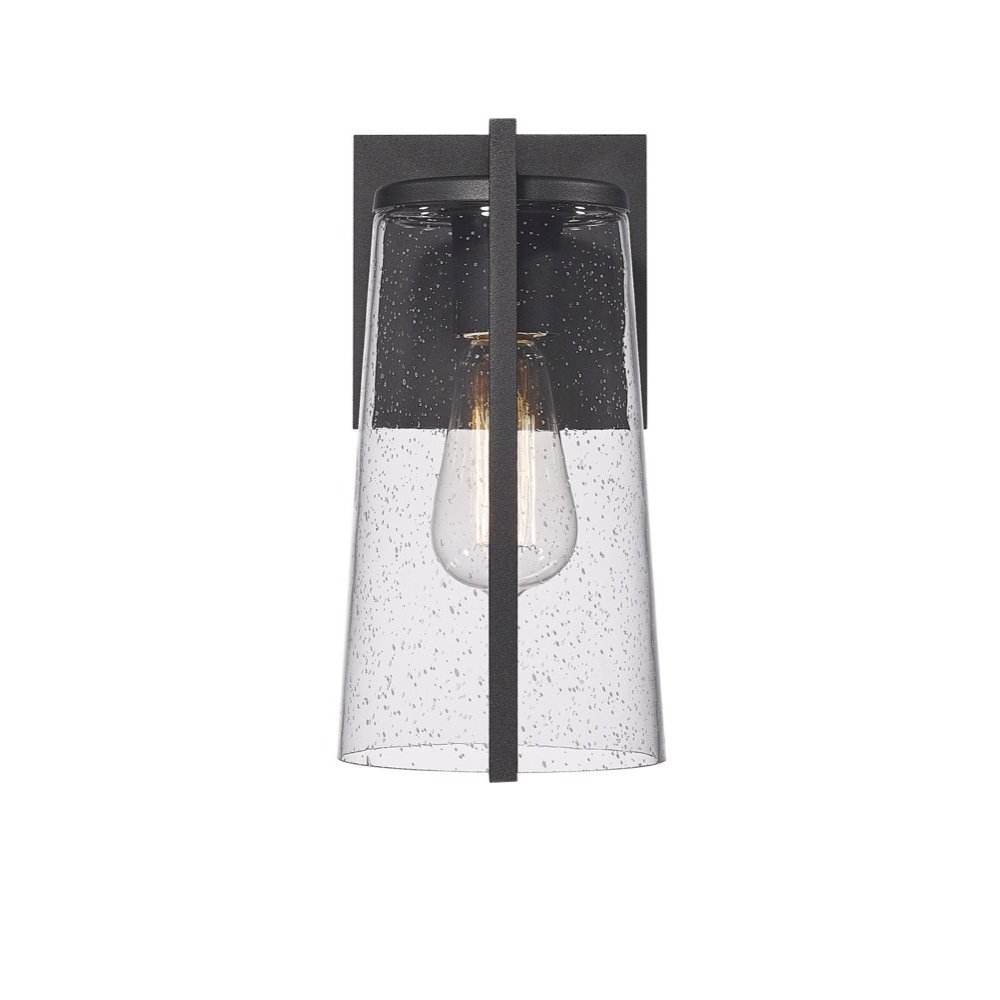 Portofino Collection Outdoor Wall Sconce, Black. Picture 1