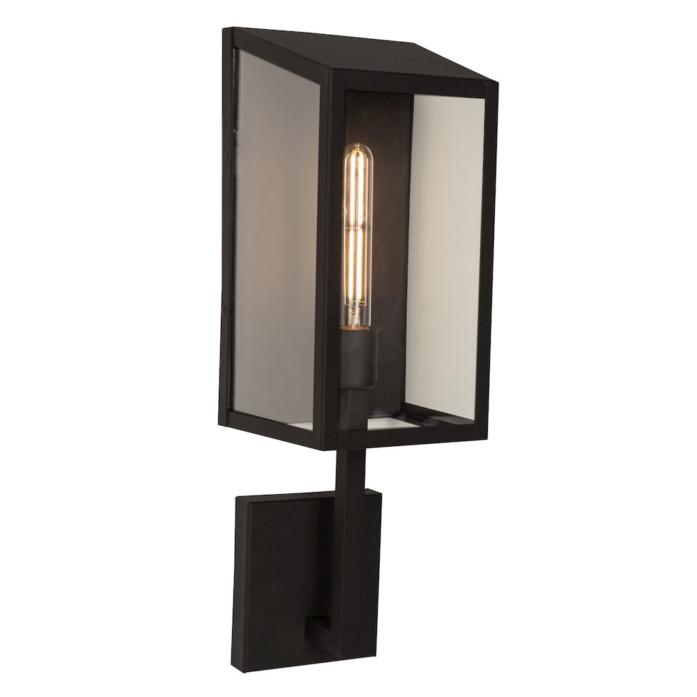 Sonesta Collection 1Light Exterior Wall Light, Black. Picture 1