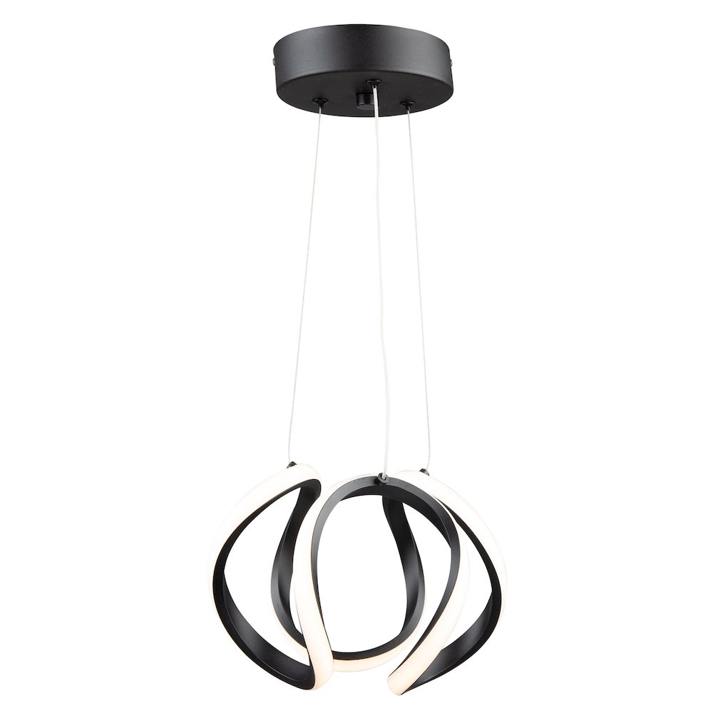 Mira 15W LED Pendant Black. Picture 2