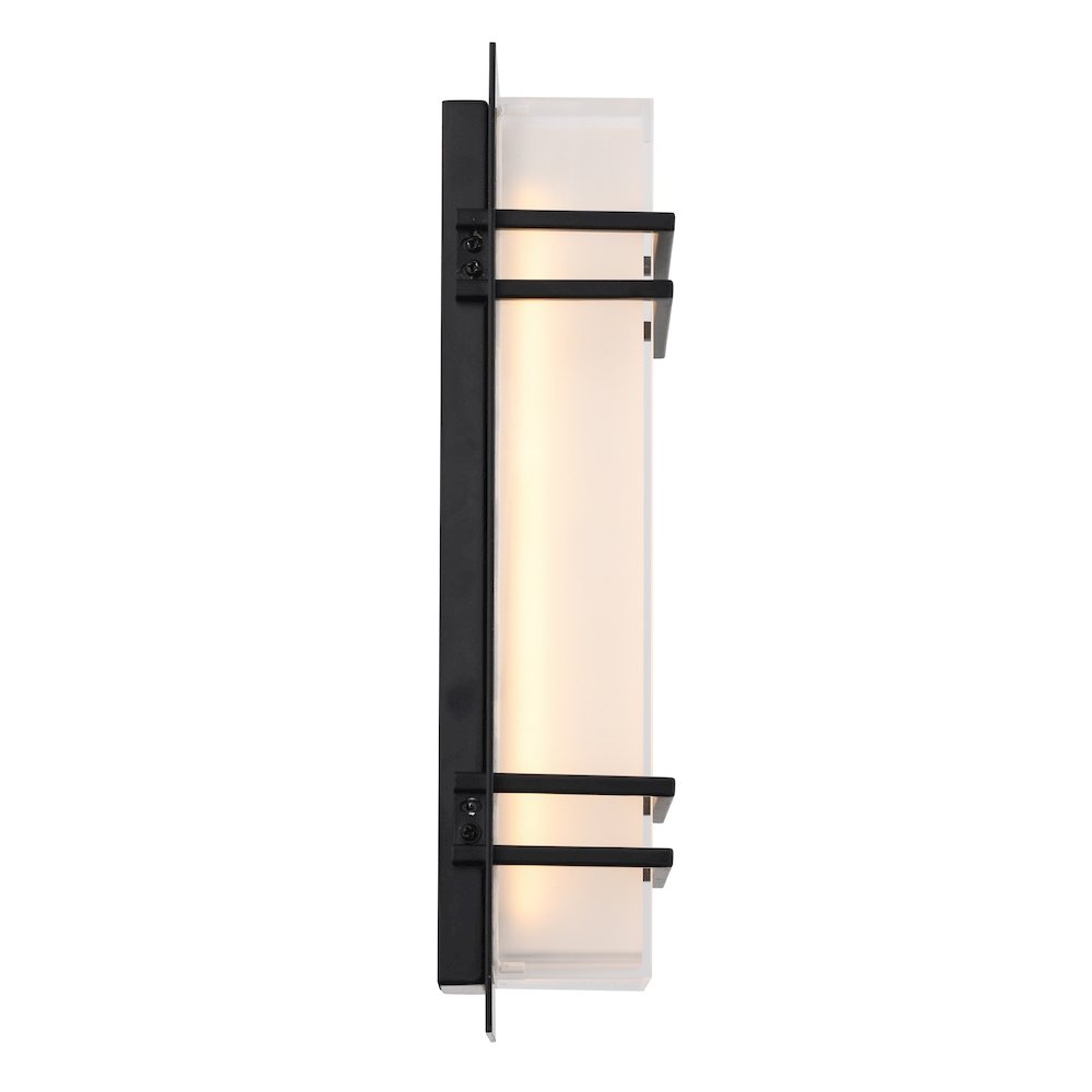 Sausalito 15W LED Outdoor Wall Light Black. Picture 5