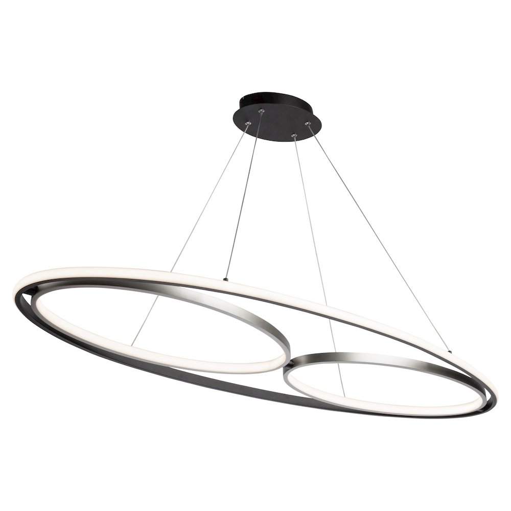 Gemini 38W LED Pendant Black and Nickel. Picture 5