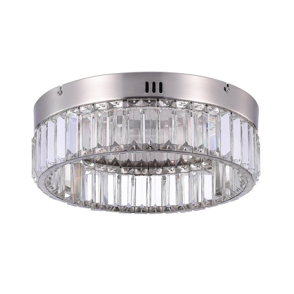 Stella Single Tier LED Flushmount Satin Nickel. Picture 4