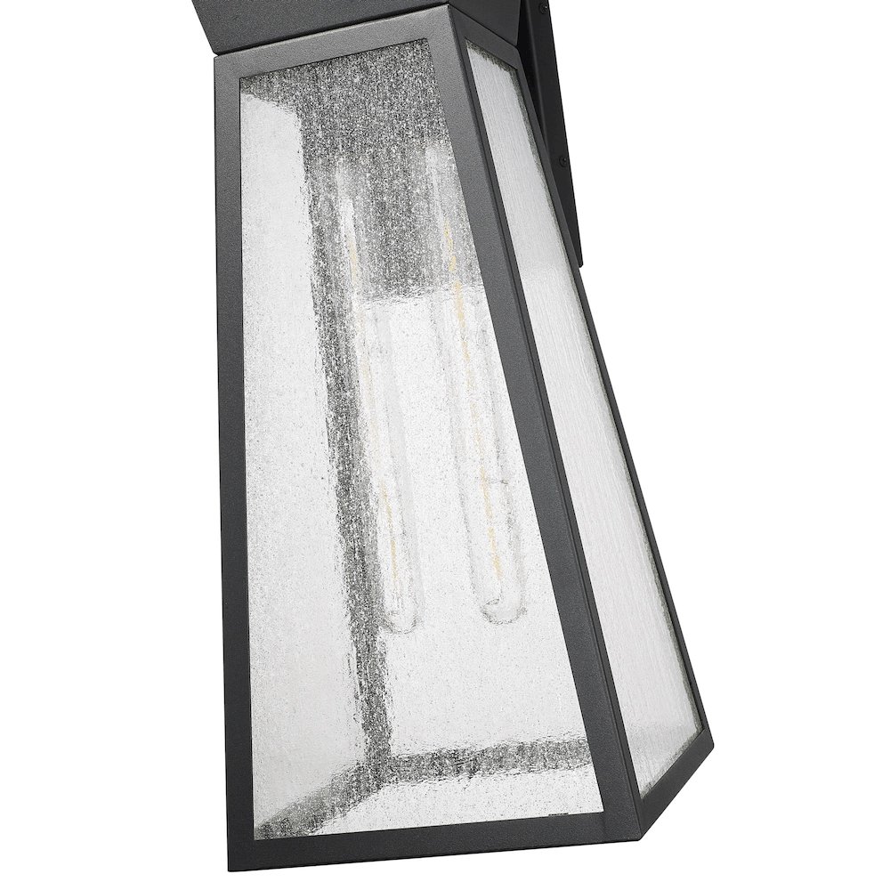 Lucian Collection 2Light Outdoor Wall Light Black. Picture 3