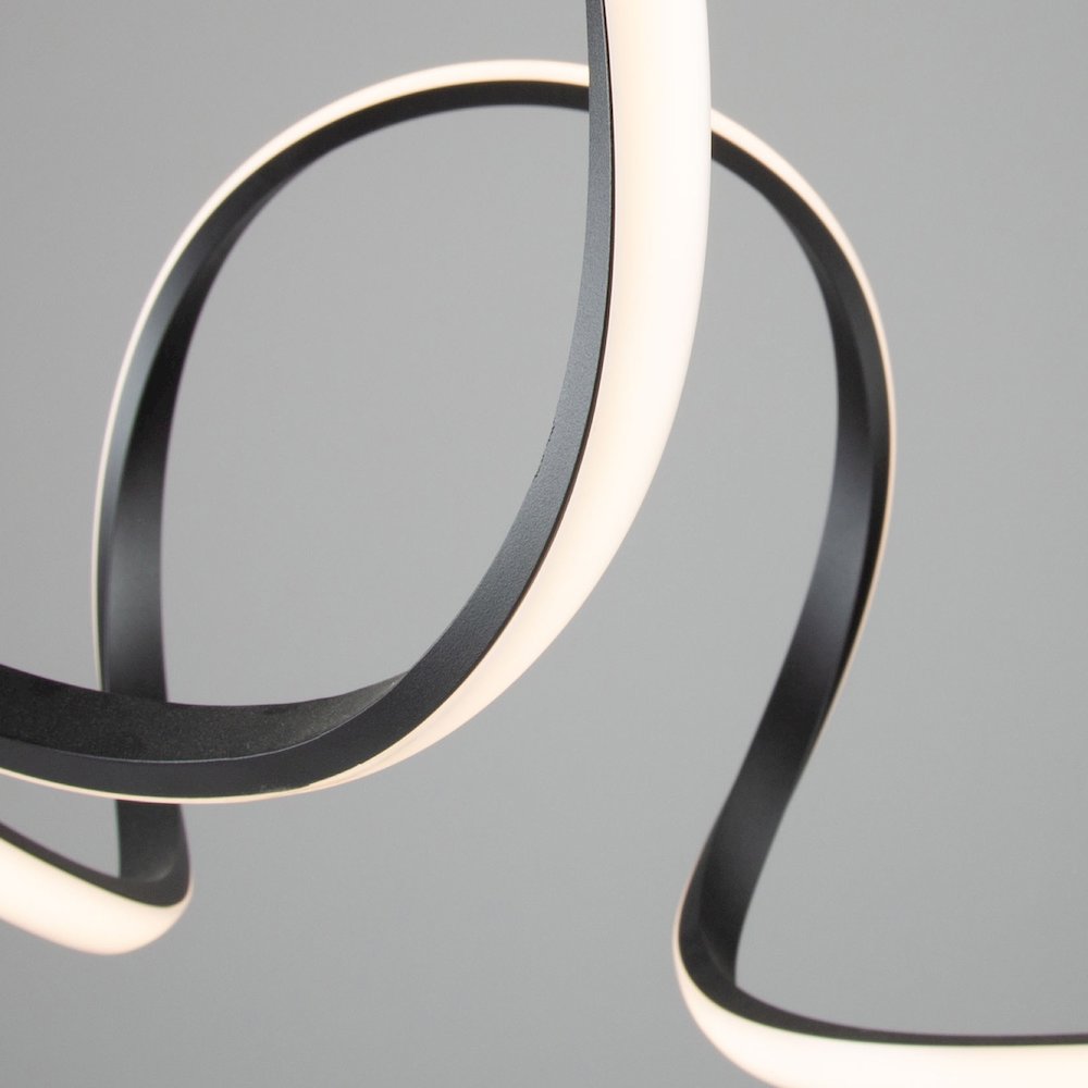 Mira 40W LED Pendant Black. Picture 5