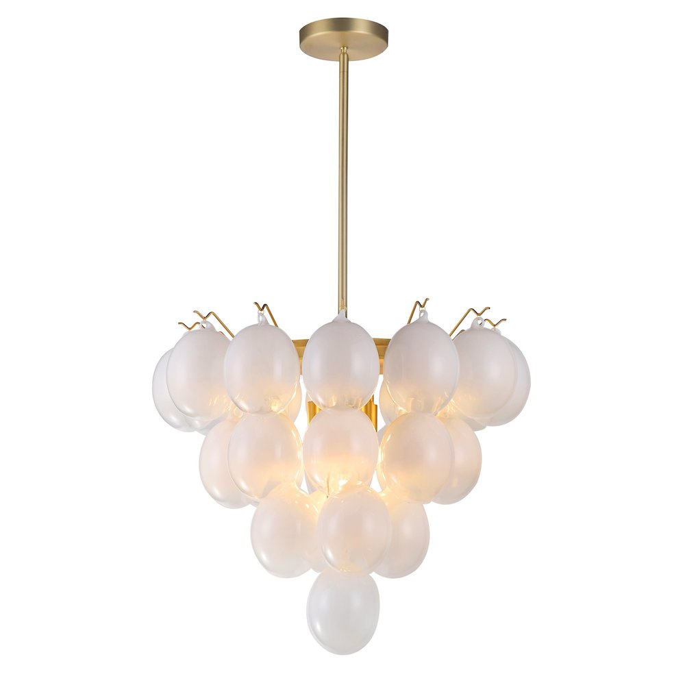 Globo Collection 9Light Chandelier Brass. Picture 1