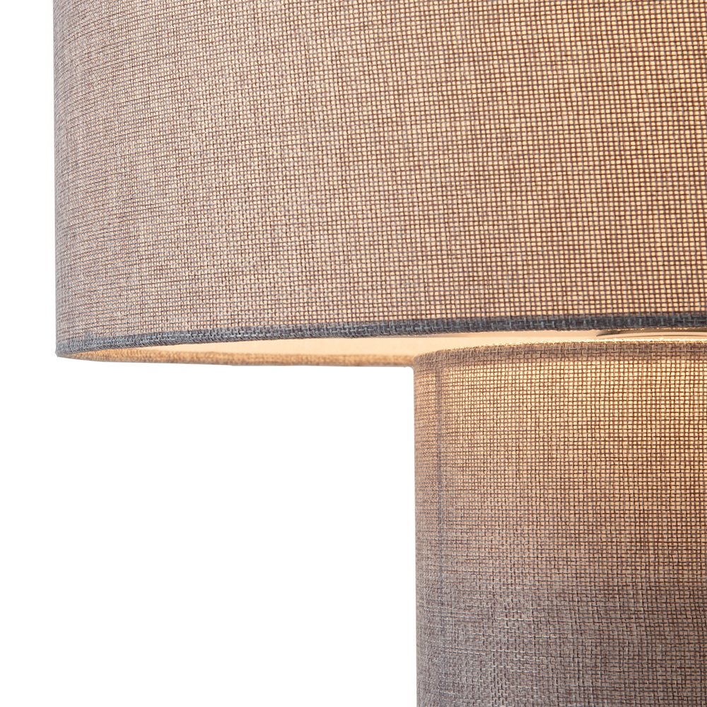 Moonlight Table Lamp - Cashmere Gray Linen Shade, Dimmer Switch. Picture 5