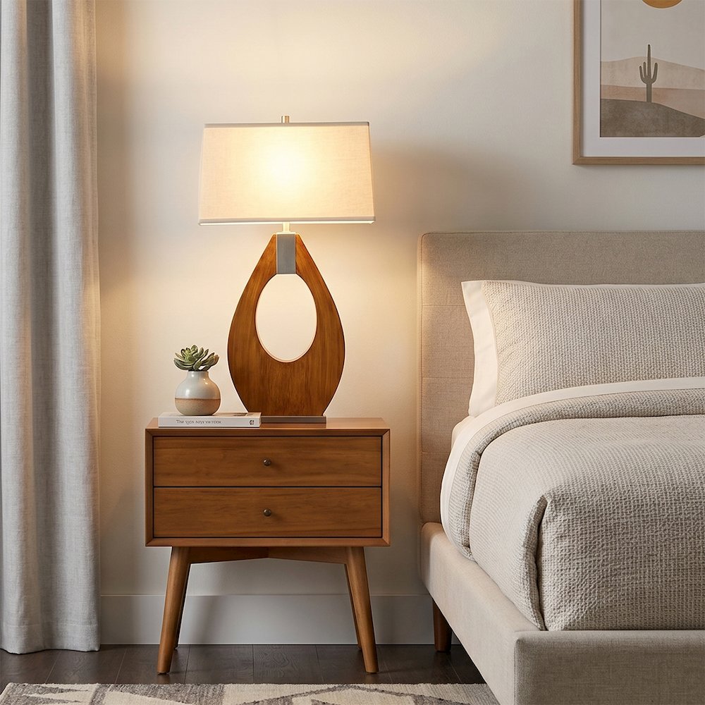 Pearson Table Lamp - Pecan. Picture 6