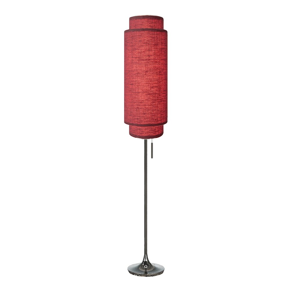 Lollipop Floor Lamp - Crimson Red. Picture 1