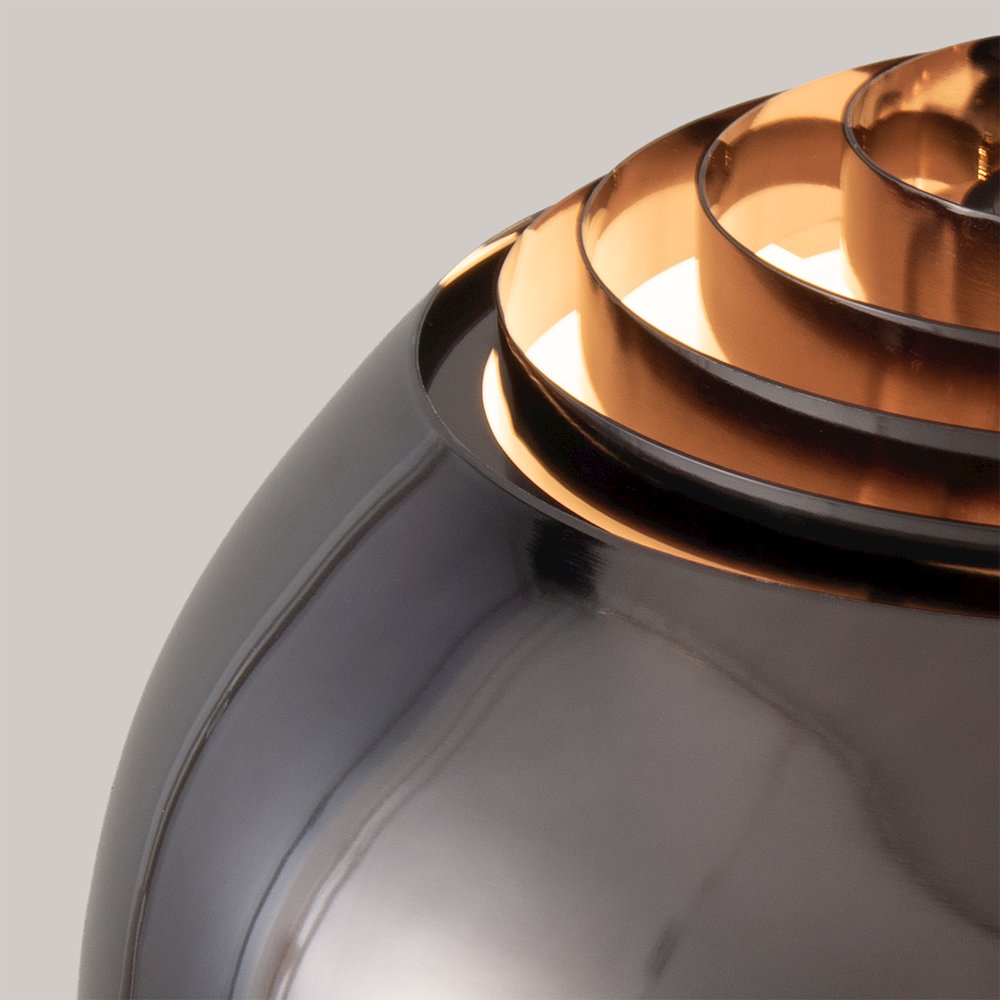Half Dome Wall Mounted Arc Lamp - Black Nickel Steel, Satin Nickel Steel Base,. Picture 6