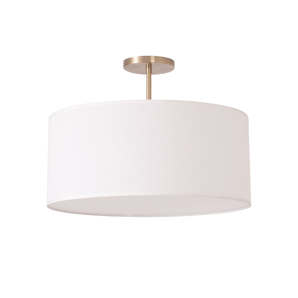 Stretch Semi Flush Mount - Weathered Brass Steel,Dimmable. Picture 1