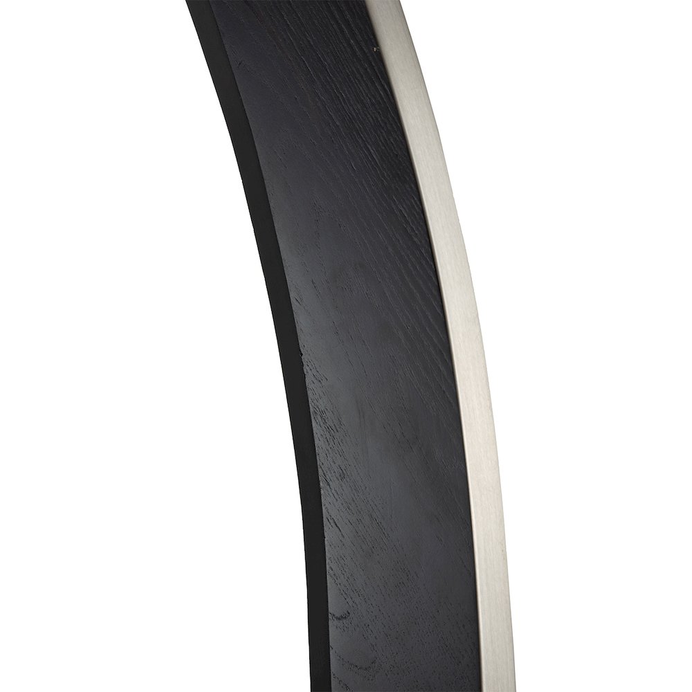 Vaulted Arc Floor Lamp by Peter Morelli - 86", 1968 design, Black Wood. Picture 2