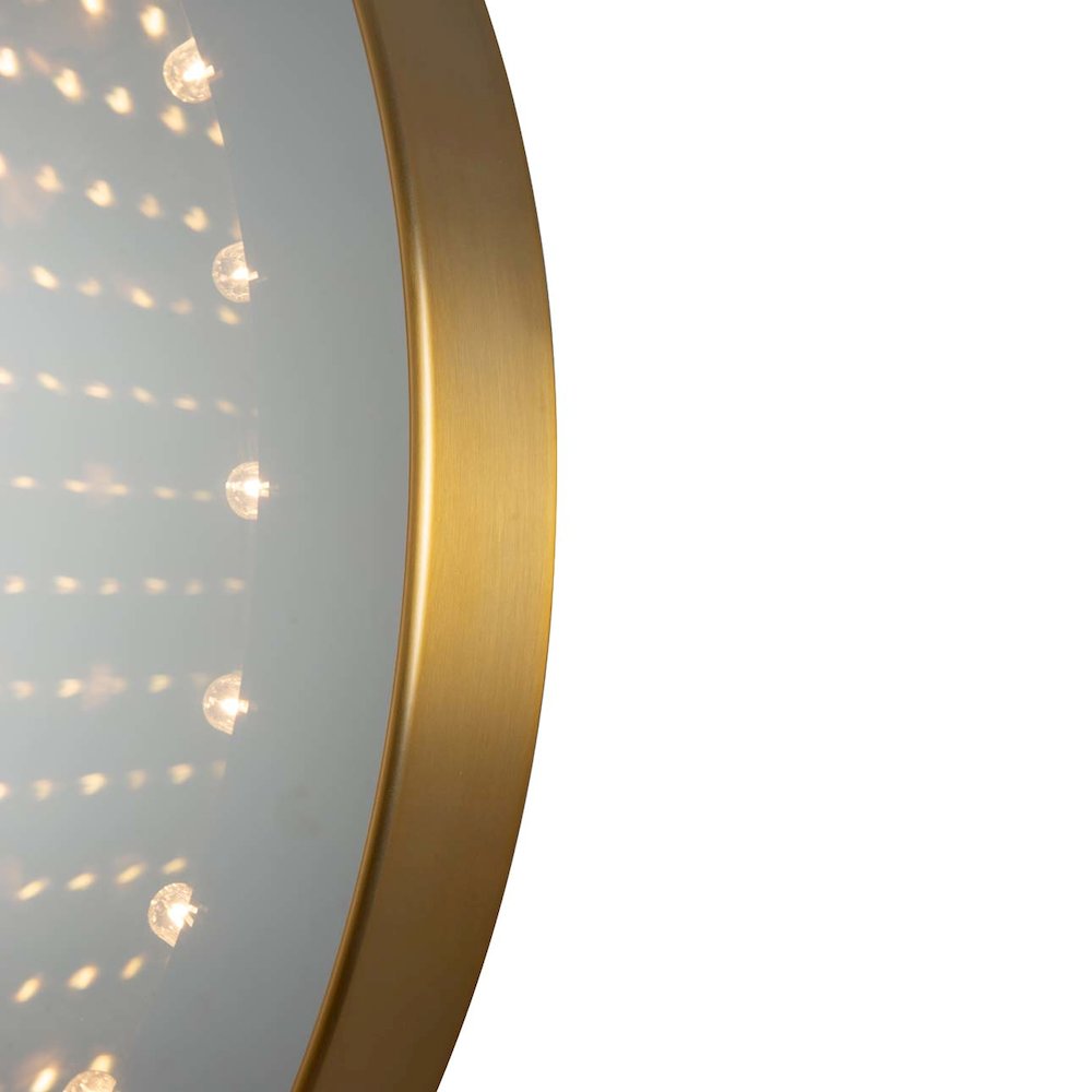 Original 1972 Carnival Round LED Infinity Wall Mirror. Picture 6
